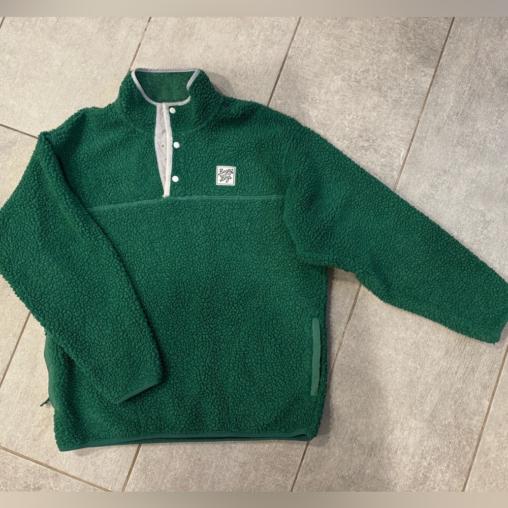 Green Fleece Pullover